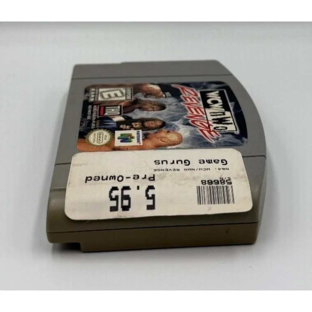 WCW nWo Revenge Nintendo 64 N64 Game Cartridge NUS-NW2E-USA THQ Wrestling